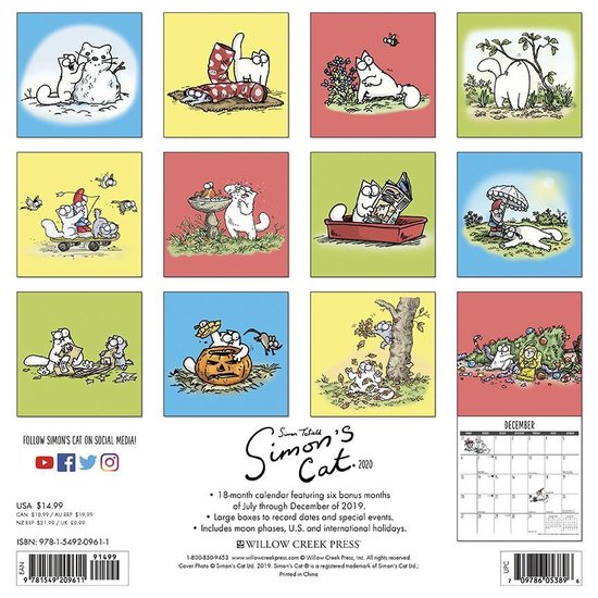 Simon's Cat Kalender 2020  bol.com