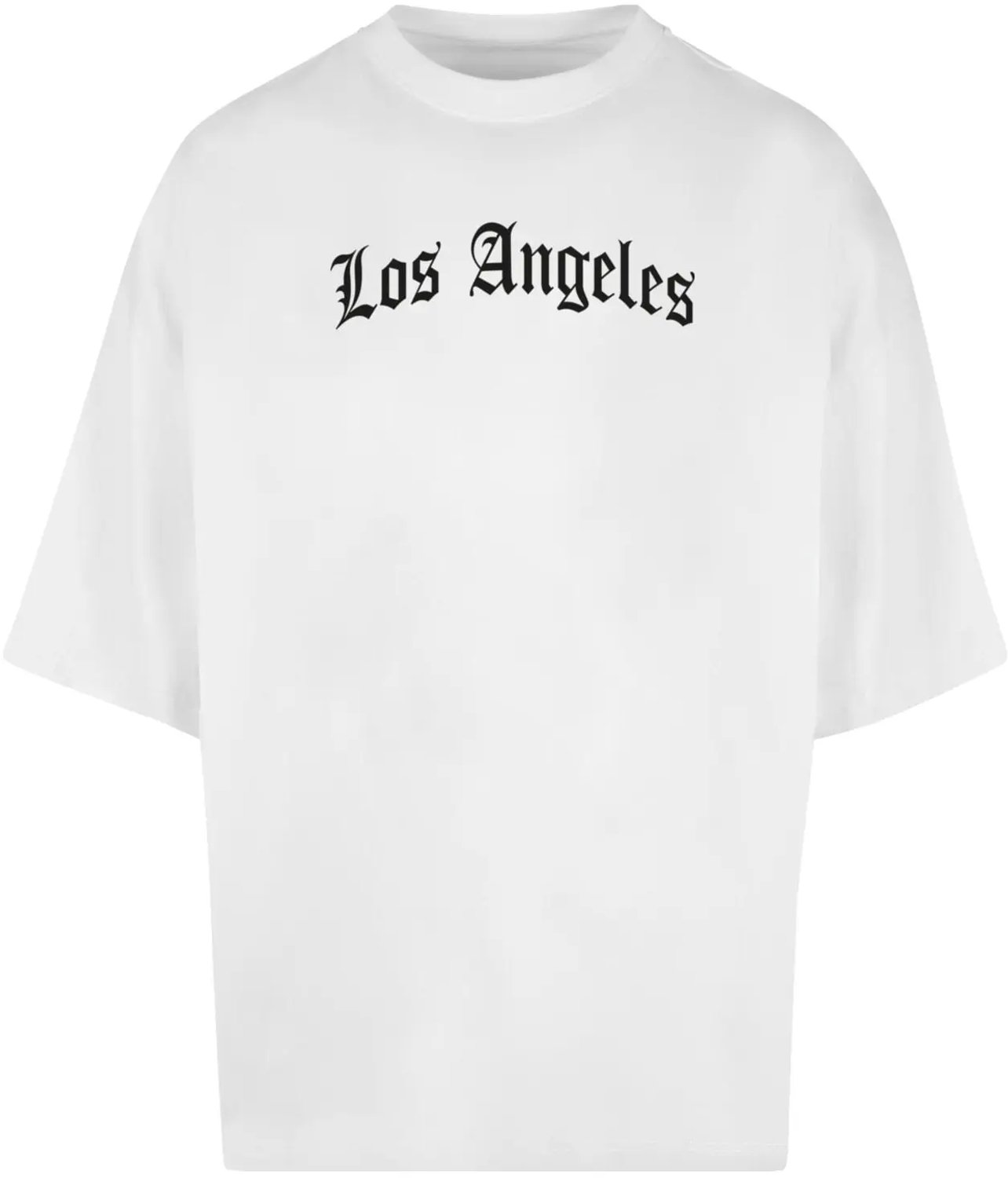 T-shirt dames Mister Tee Los Angeles Wording New Huge Wit