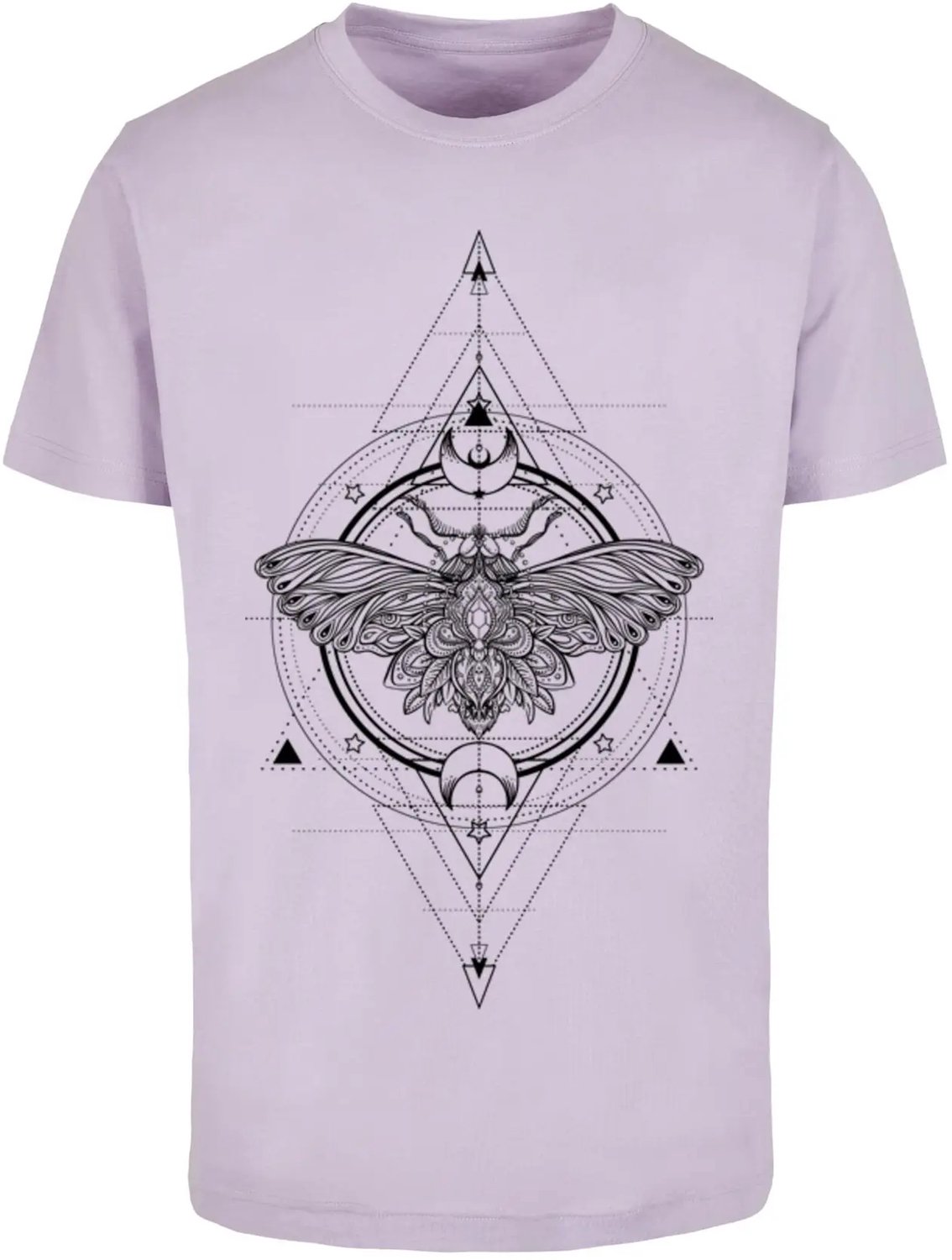 Dames-T-shirt Mister Tee Moth X Wit