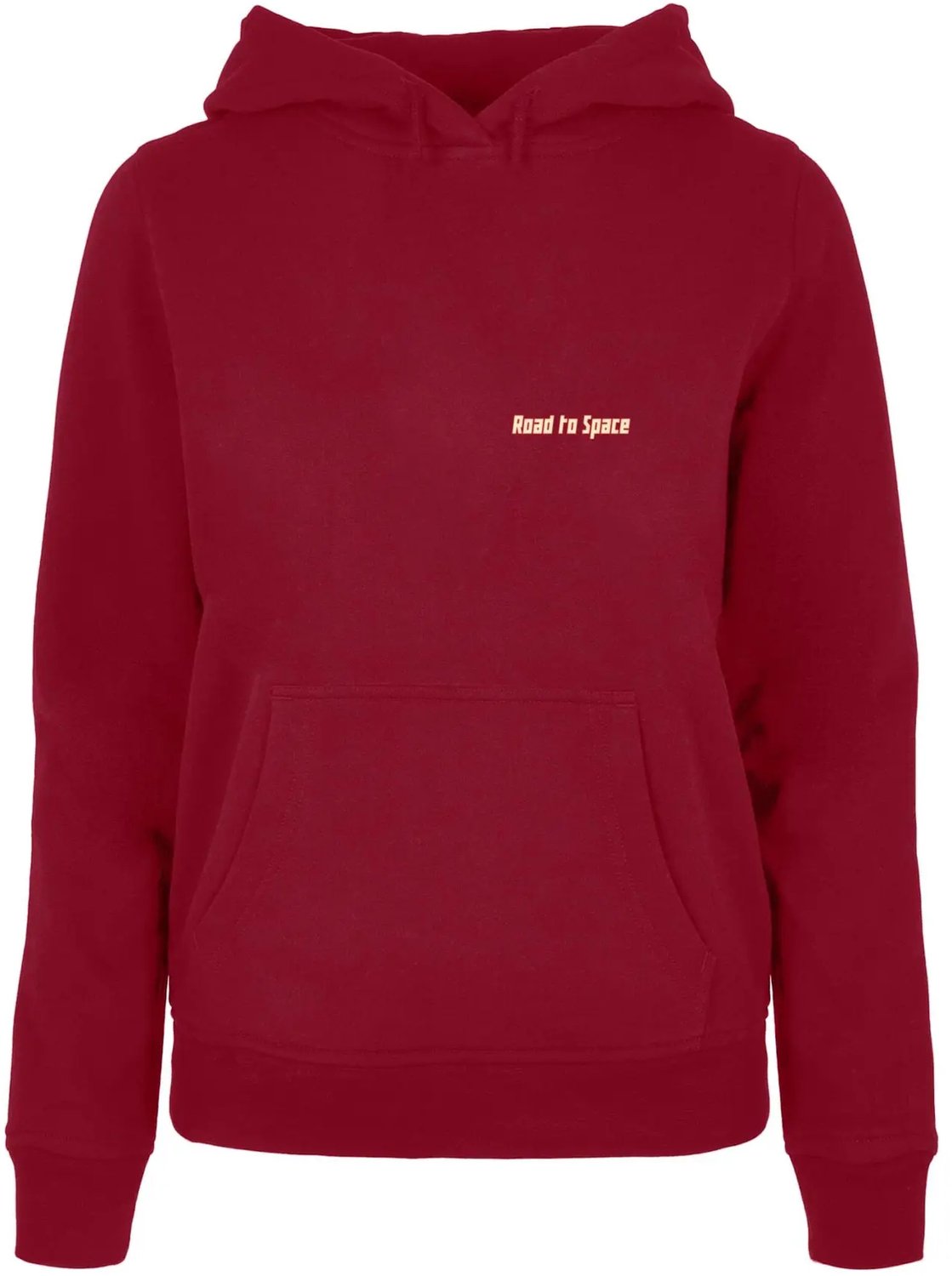 Dames Hoodie Mister Tee Road To Space Box Basic Bordeauxrood