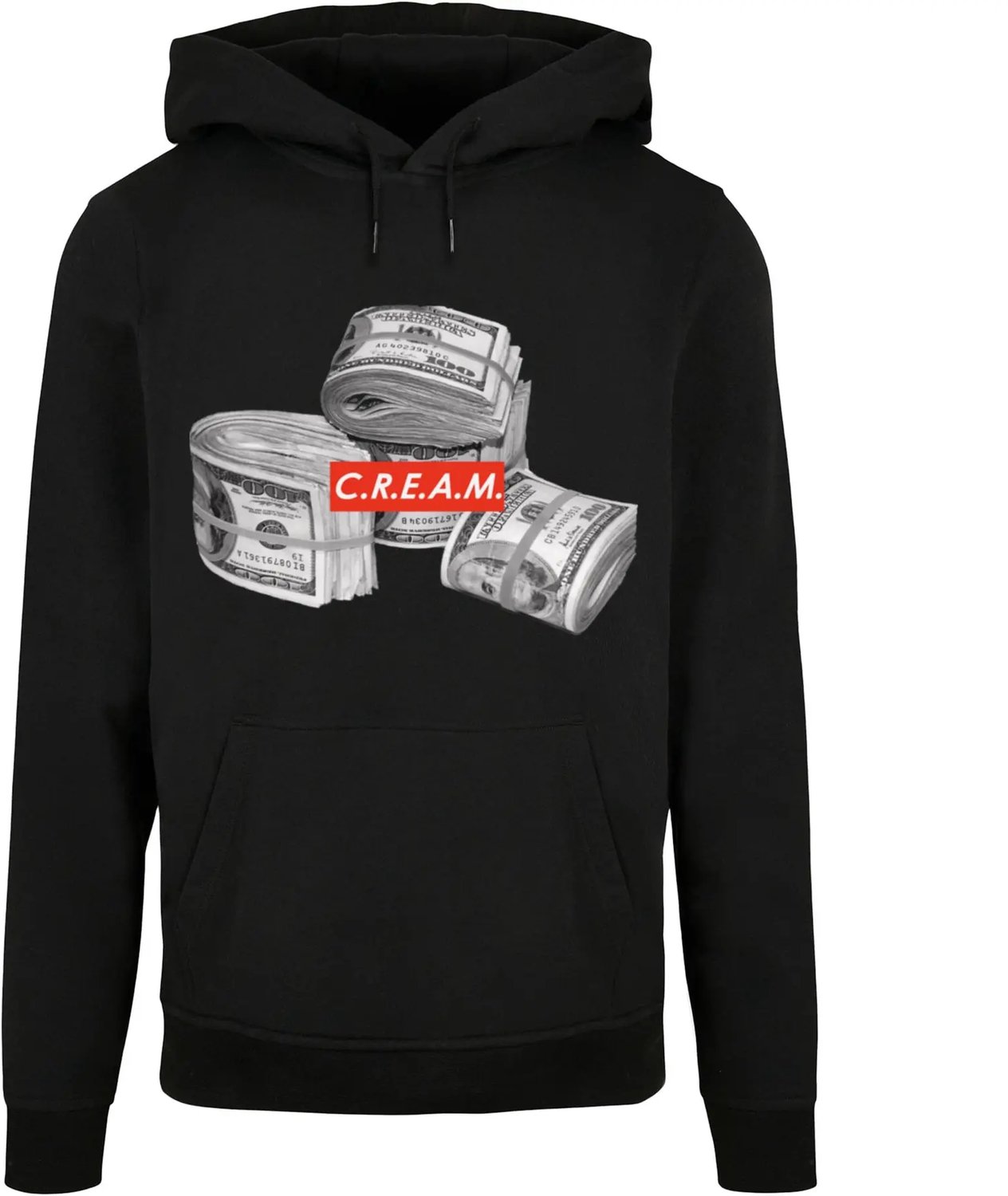 Hoodie Mister Tee C.R.E.A.M Bundle Basic Zwart
