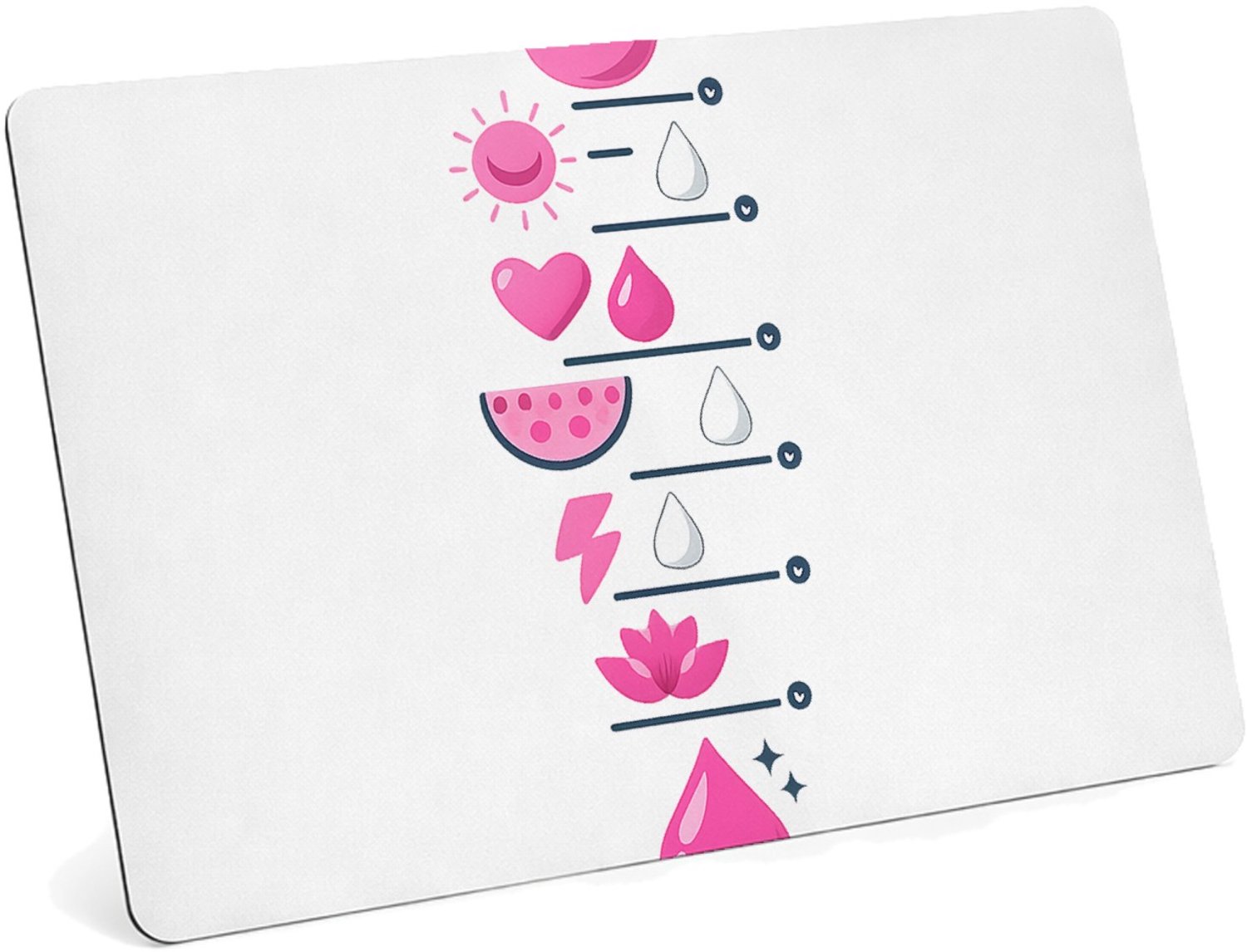 Mr Cadeautjes MDF magnetische fotolijst 28 x 19 - design Motiverende dagindeling voor focus en energie | cadeau Wit