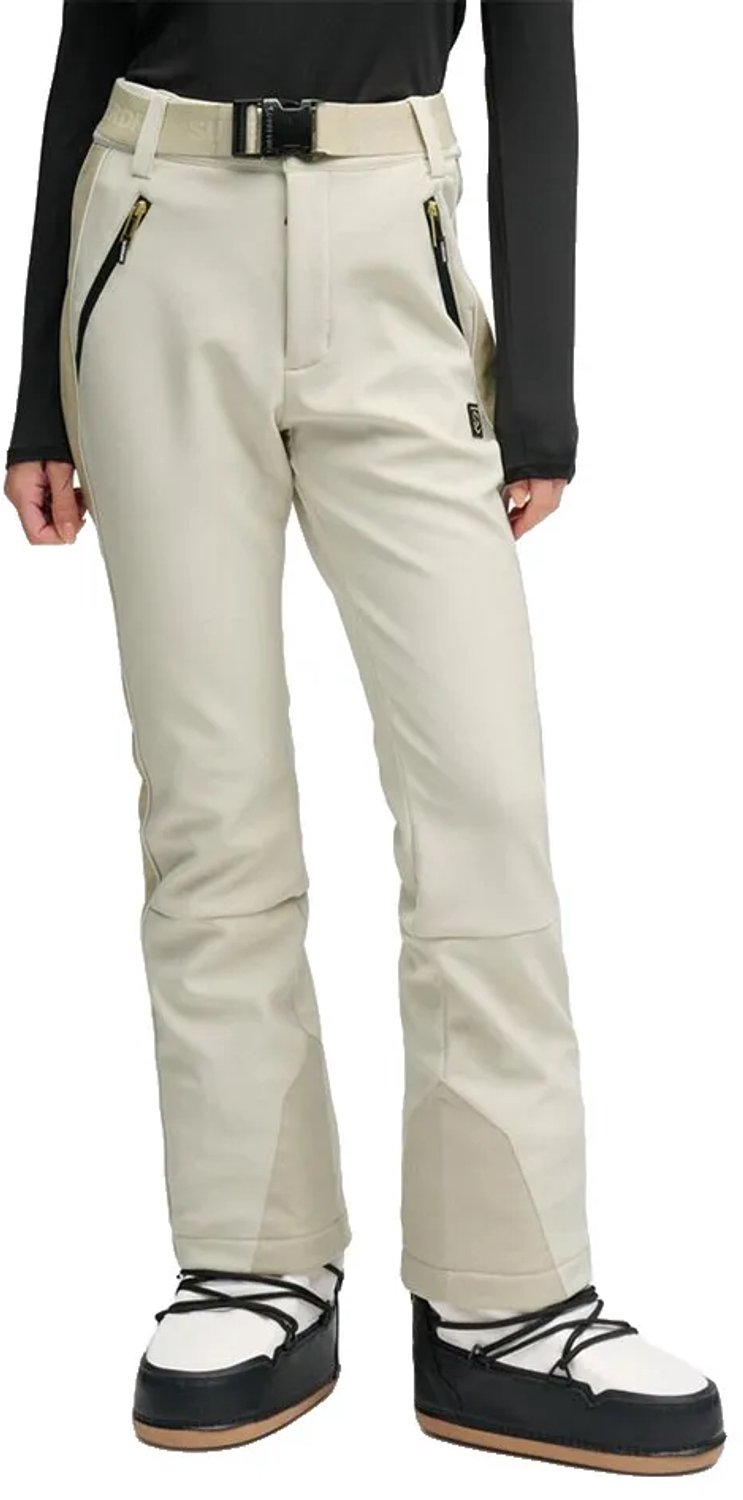 Superdry Luxe Skibroek Slanke Pasvorm Dames Skibroeken Creme