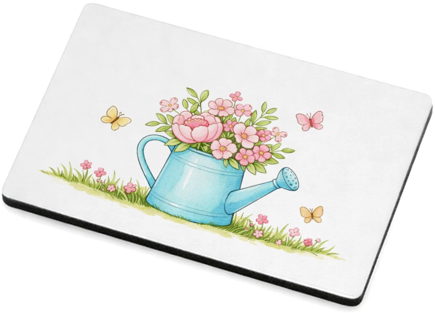 Mr Cadeautjes MDF magnetische fotolijst 7,5 x 5 - design Een vrolijke seizoensgroet met een centraal object dat groei | cadeau Wit