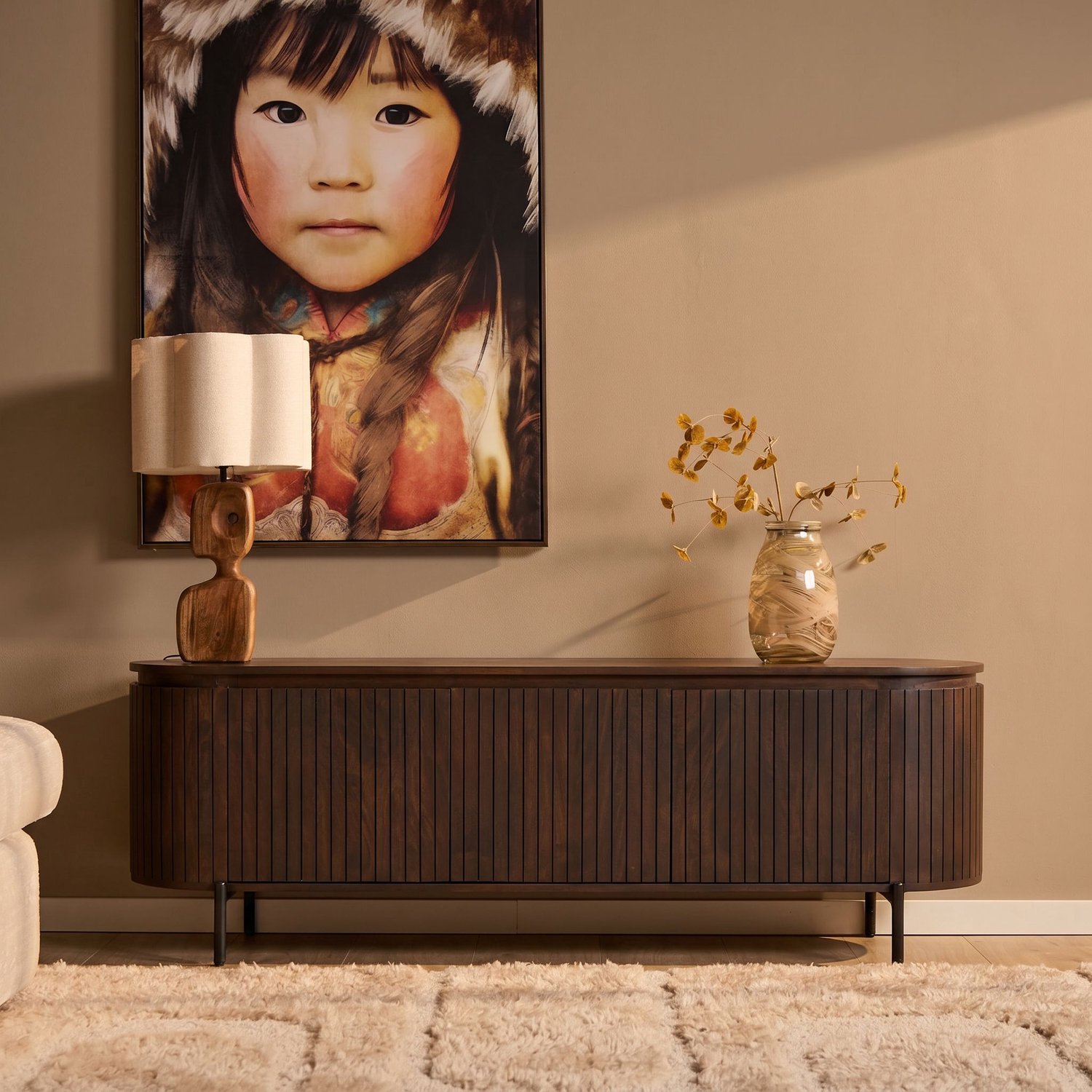 Starfurn Tv-meubel Solana Bruin - Bruin - 45x165x55 cm