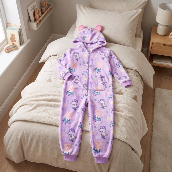Peppa Pig Coral-Fleece Onesie - pyjama voor kinderen - maat 110/116