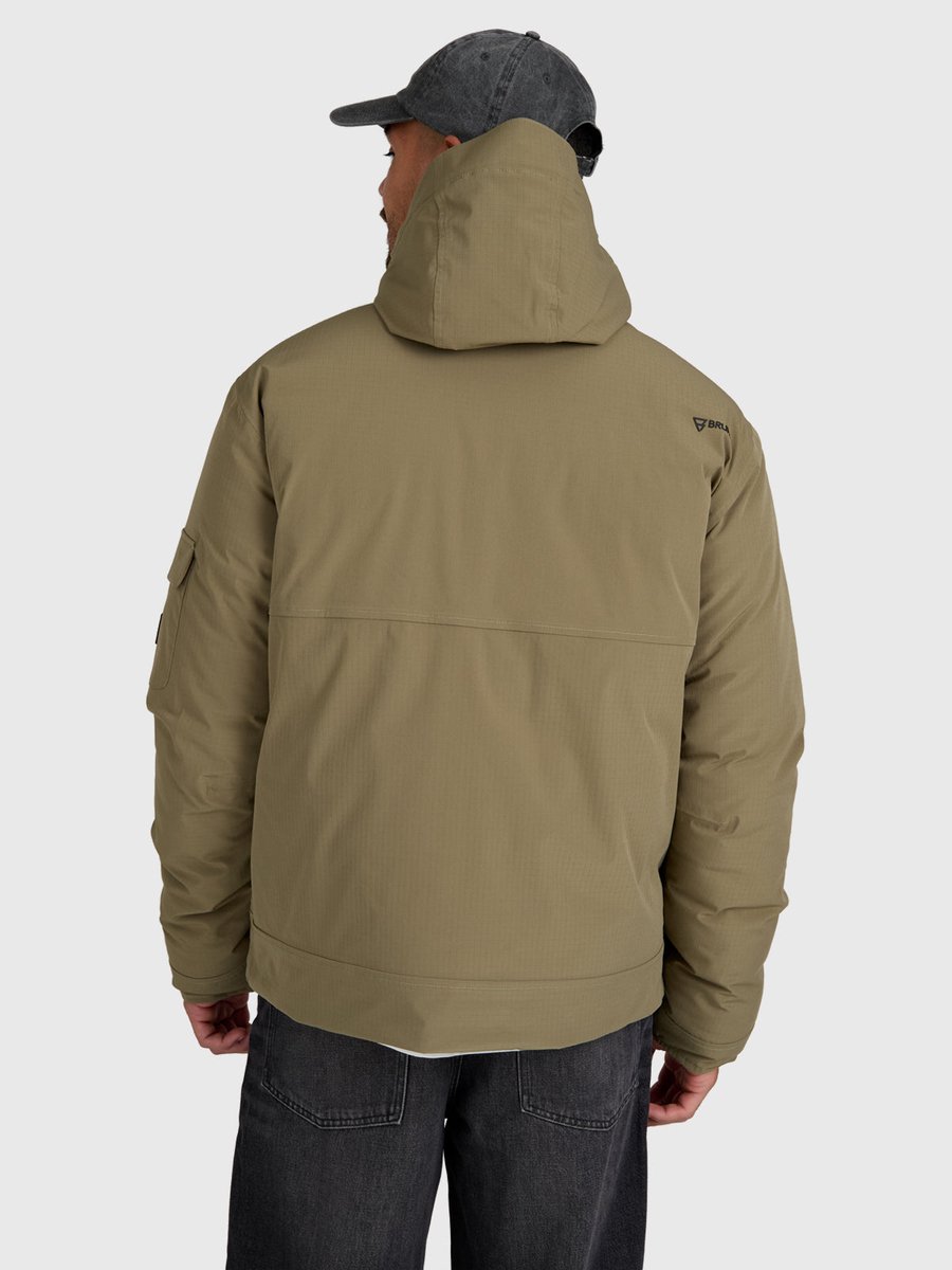 Brunotti Bob Winterjas Heren Dusky Regenjas Waterdicht 15K Waterproof Relaxed Fit Ademend XXXL Groen