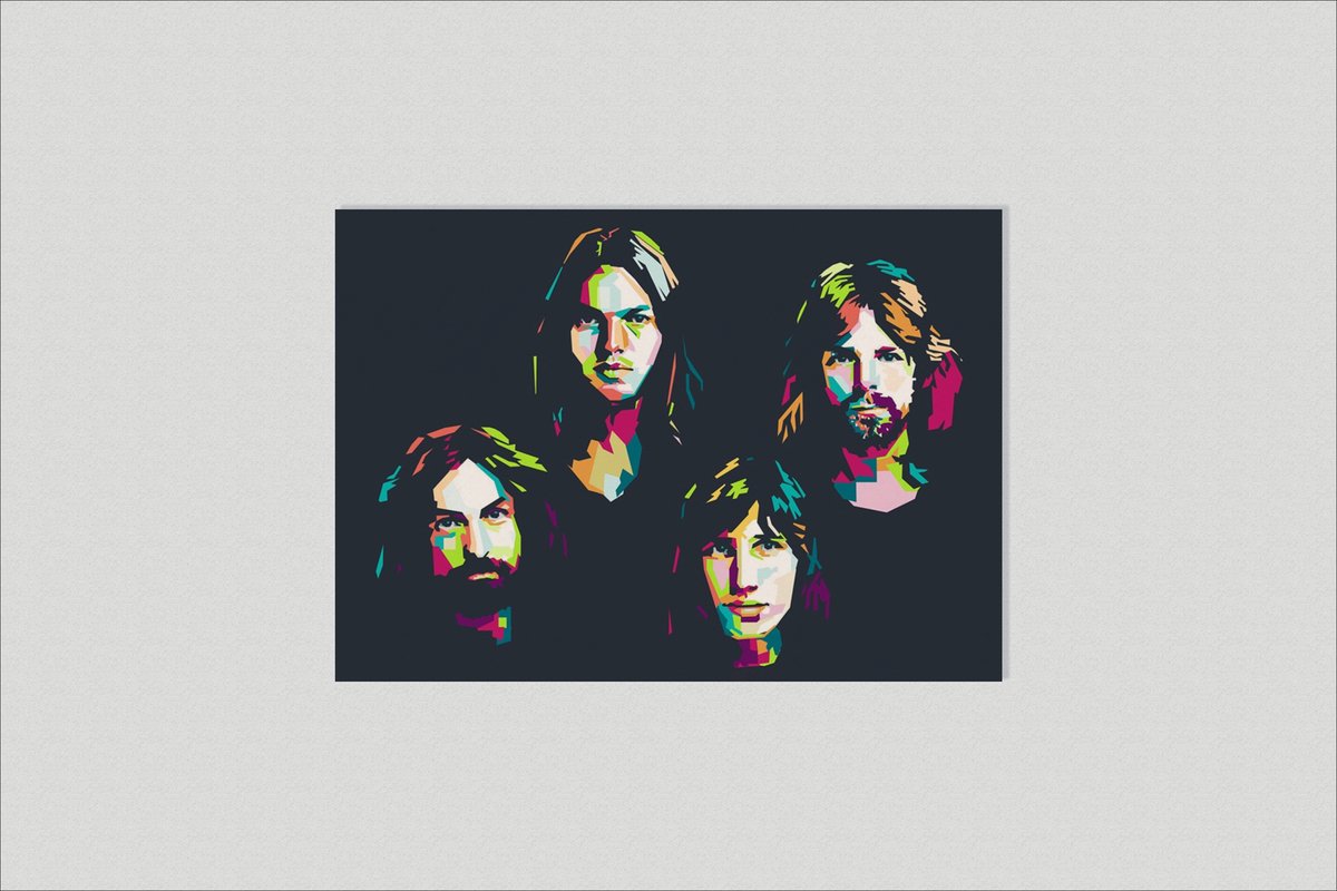 Pink Floyd Poster - Band - Muziek - Rock - Wanddecoratie - posters - formaat 100x70cm - L737