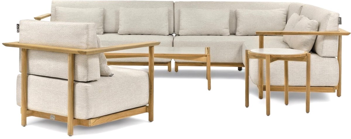 Apple Bee St. Lucia Loungeset Links Lang | 326 x 316 cm | Met Loungestoel & Salontafel