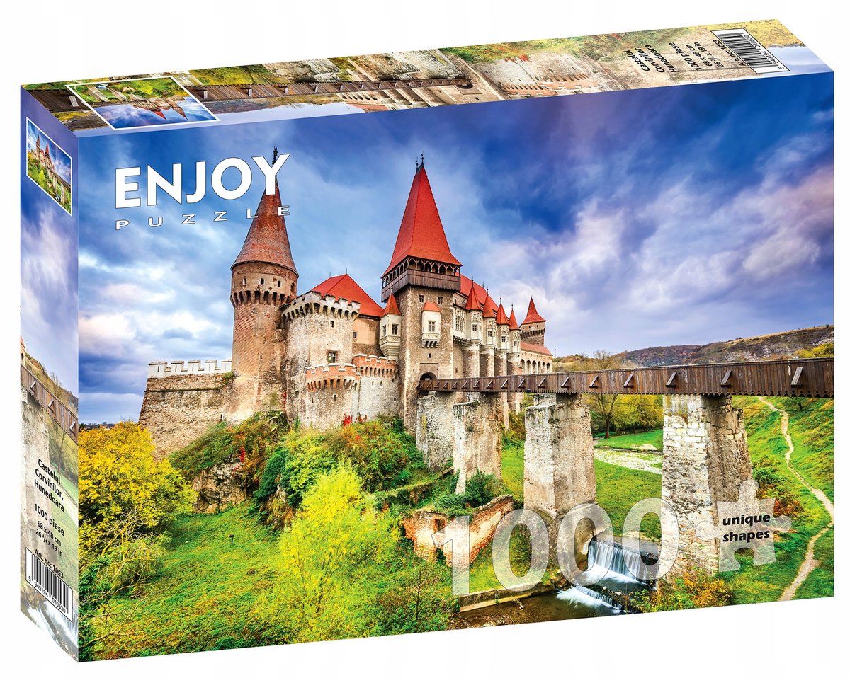 Enjoy Puzzel 1000 Stukken: Kasteel van Hunedoara, Roemenië