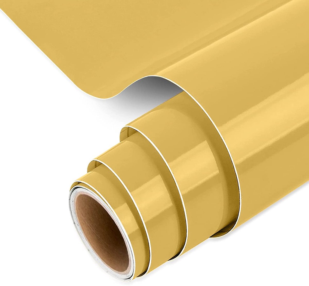 Gouden plotterfolie vinyl 30,5 x 152,5 cm, zelfklevend voor Cricut, knutselen en DIY-projecten