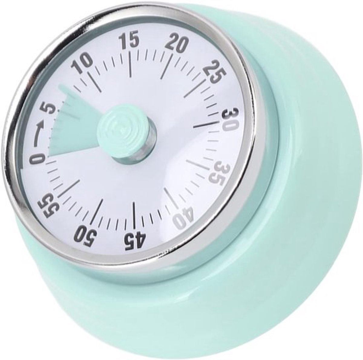 Keukenwekker Mechanisch - Visuele Timer - Productiviteit Verbeteren - Geen Batterijen Nodig - 8 x 8 x 4 cm - Lichtgroen