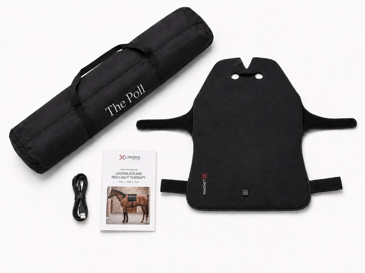 LIROMA® Rood licht Paardendeken - Halsdeken voor paarden - Red light therapy voor paarden - Ondersteun natuurlijk herstel