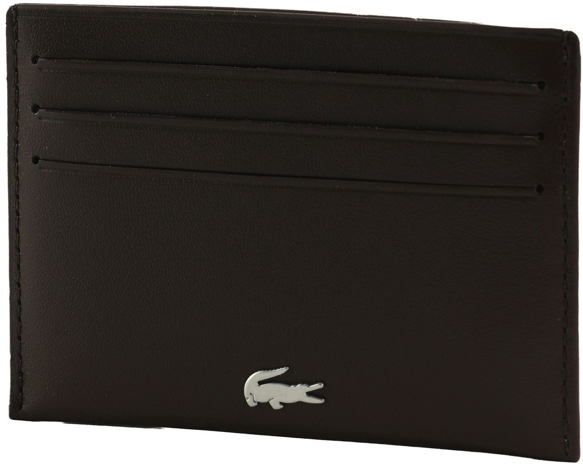 LACOSTE Leren kaarthouder FG Credit Card Holder Coffee Bean donkerbruin