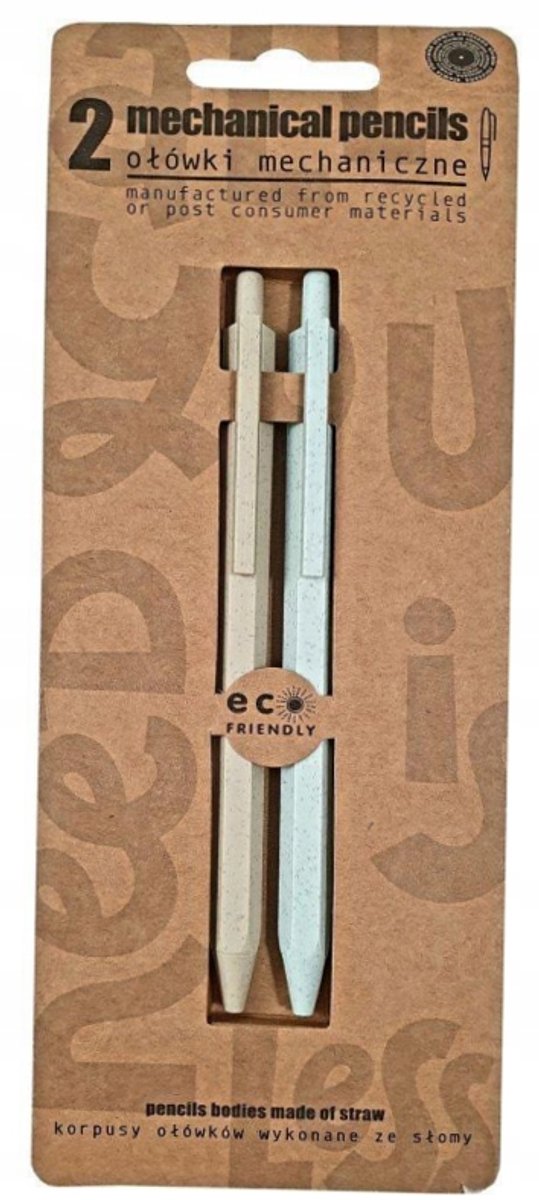 Mechanische Potloden Set - 2 stuks, 0.5mm, -vriendelijk