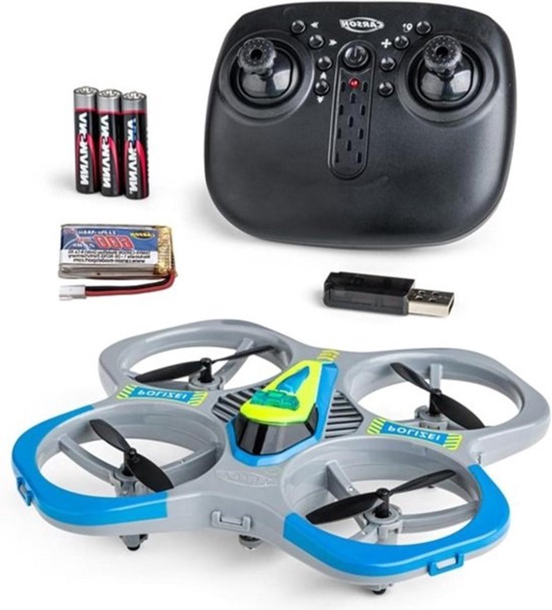 RC Drone - Quadcopter Speelgoed Drone - Vliegplezier Binnen - Automatische Retourfunctie - 12.5 x 13.5 x 4.5 cm - Blauw