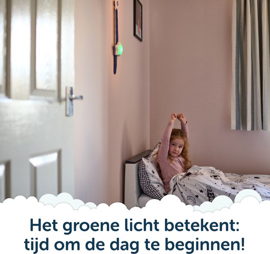 ROCKIT® Rising Star Slaaptrainer Kind - Slaapwekker & Kinderwekker - Leert je Kind door verschillende kleuren wanneer het mag opstaan - Vanaf 3 Jaar - Nu met gratis leuke beloningsposters* van Rockit — afbeelding 4