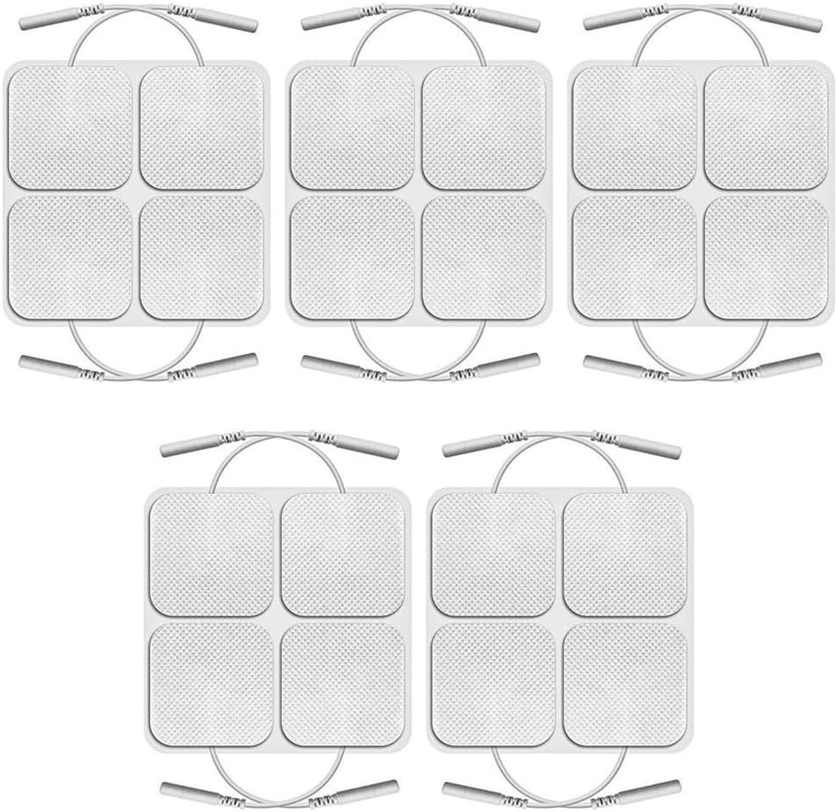 20 Stuks Herbruikbare Vierkante Elektroden Pads 5x5cm Zelfklevend voor Electrotherapie Apparaten