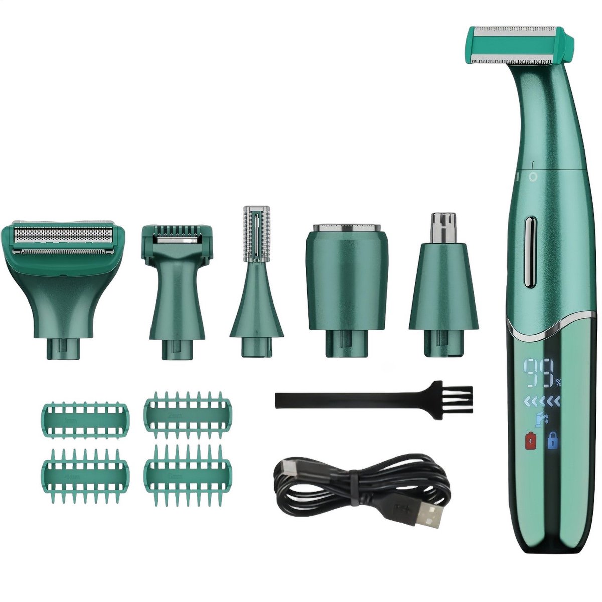 Currero Foil Shaver - Scheerapparaat Mannen - Hoofd Scheerapparaat - Head Shaver - Tondeuse met Trimmer - Lichaam en Baard - Oplaadbaar