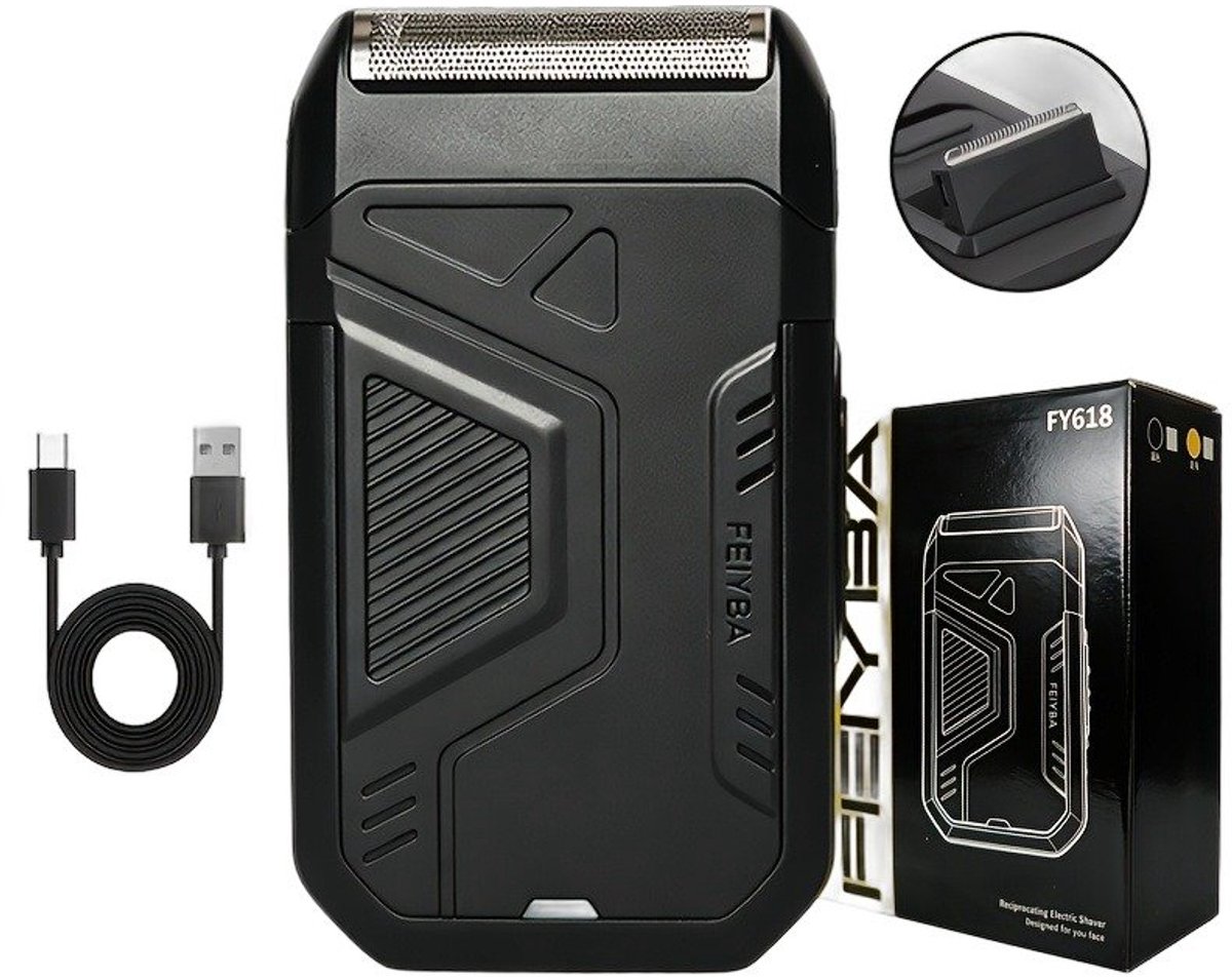 Currero Foil Shaver - Scheerapparaat Mannen - Hoofd Scheerapparaat - Head Shaver - Tondeuse met Trimmer - Lichaam en Baard - Oplaadbaar