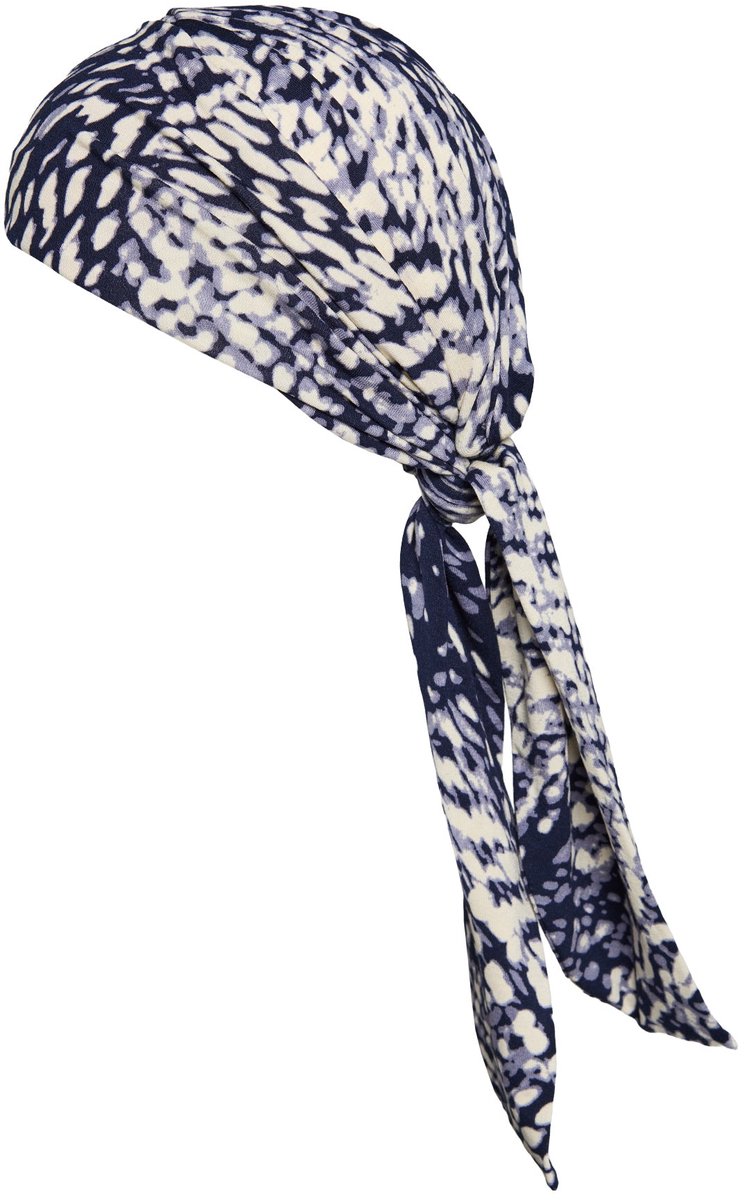 Gisela Mayer chemo turban Madrid - print - Marineblauw