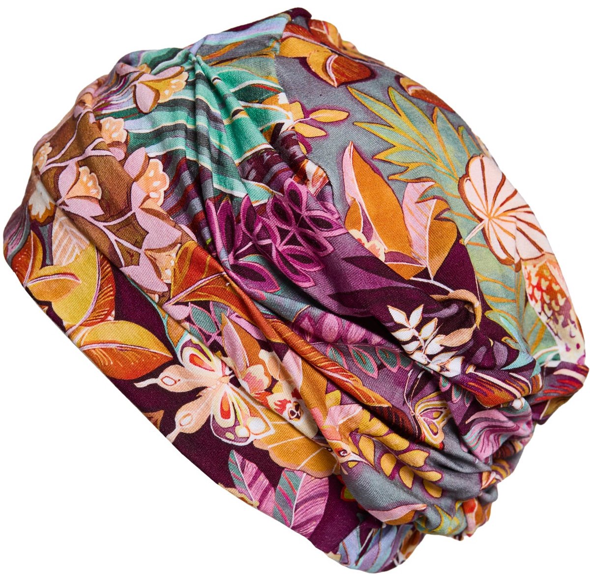 Gisela Mayer chemo muts Bahama - print - Oranje