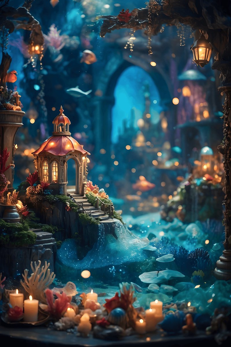 Magisch Landschap Poster - Tovenaar - Betoverd Woud - Sprookjesbos - Toverkunst - Fantasie - posters - formaat 30x40cm - Wanddecoratie - XS2593MT