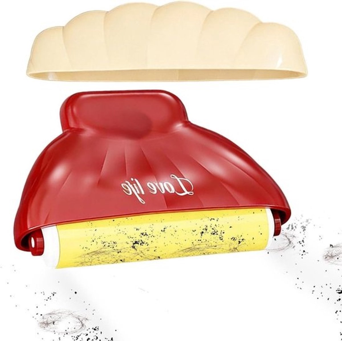 Mini Pluisroller - Haarverwijderaar Kleding - Kleding Reinigen - Wasbaar en Herbruikbaar - 6x7x8 cm - Rood