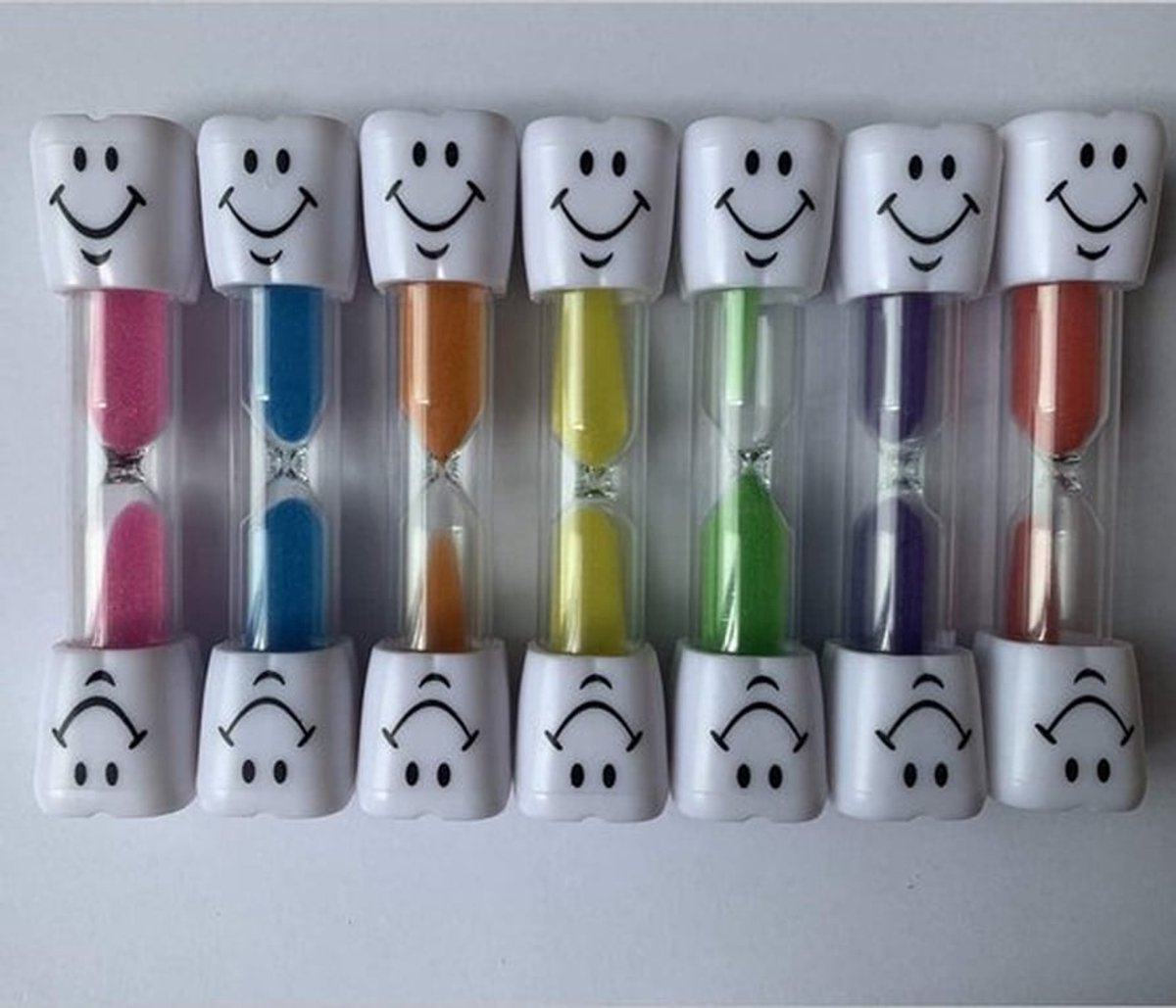 4 stuks zandloper timer voor kinderen - 3 minuten - aftelklok - spelletjes - koken - kantoor - diverse kleuren