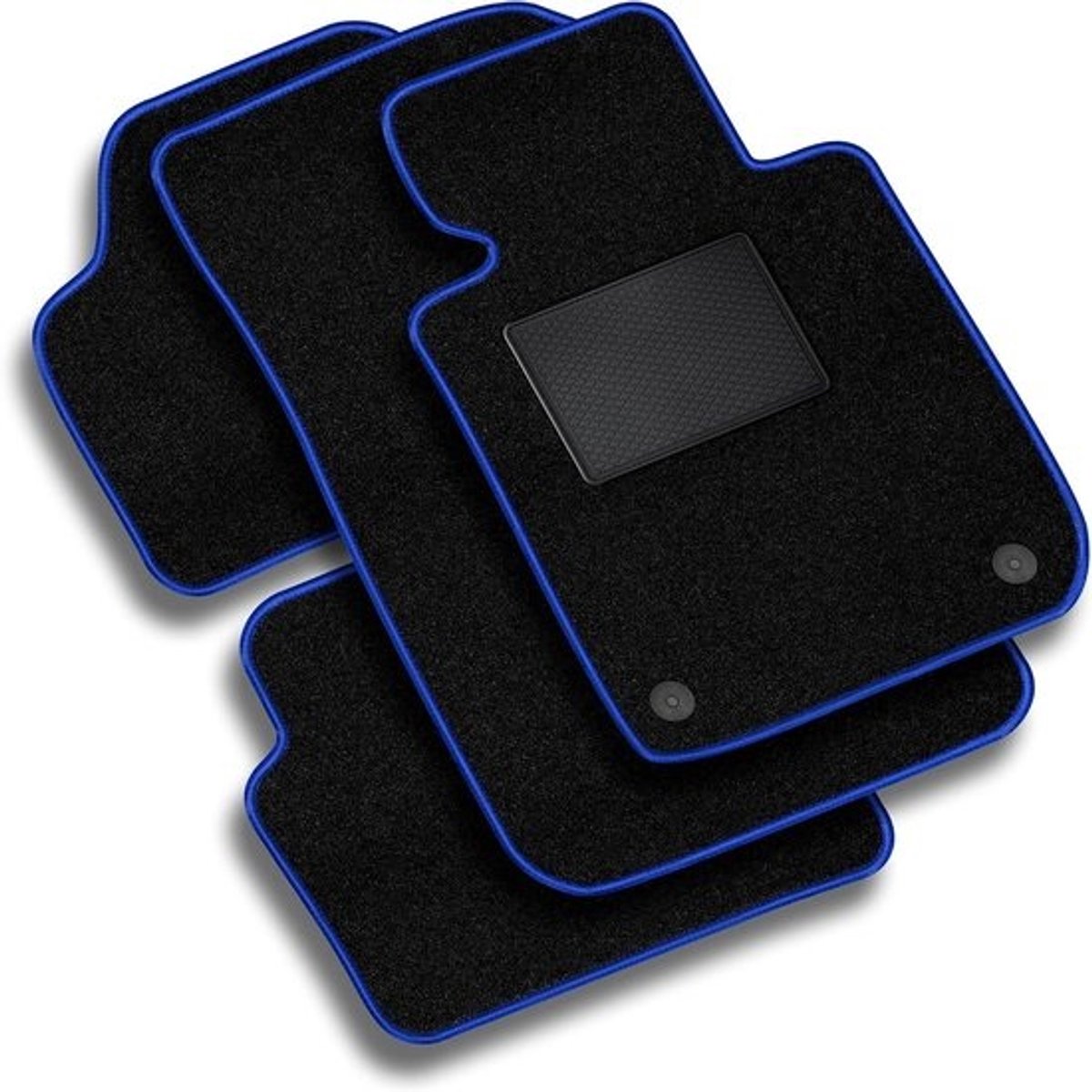 Vloermatten Auto - Matten Set - Rijcomfort Verhogen - Voertuigspecifieke Pasvorm - Set van 4 - Blauw