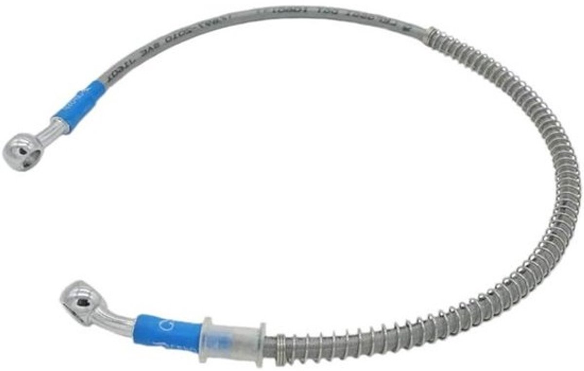 Universele remslang - Hydraulische leiding - Motoronderhoud - Gevlochten staal - 75 cm - Zilver