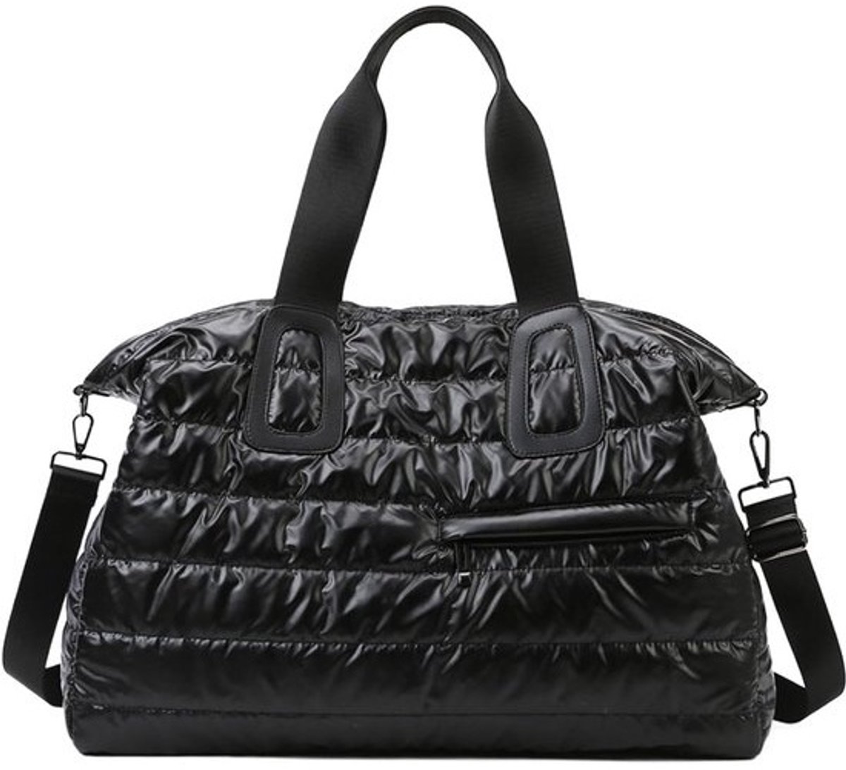 Sporttas Weekendtas - Reis Fitness Tas - Sport Werk Reizen - Waterdicht Oxford Materiaal - 30x15x15 cm - Zwart