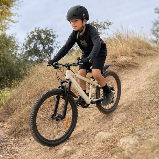 Deryan Kinder Mountainbike 20 Inch - Verstelbaar - Cream — afbeelding 3