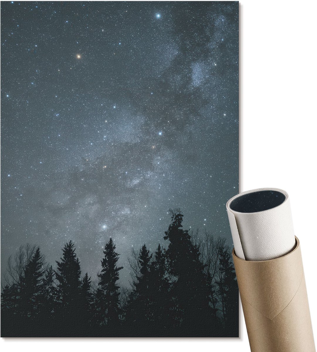 Coloray Polycanvas Poster - Paneel, Schilderen - A2 - Beige Wandposter - Rechthoek - Kunstposter - Woonkamer, Slaapkamer, Kantoor - Klassiek