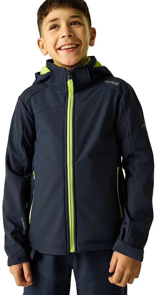 Regatta Haydenbury Softshelljack 10 Years Kinderen Marineblauw