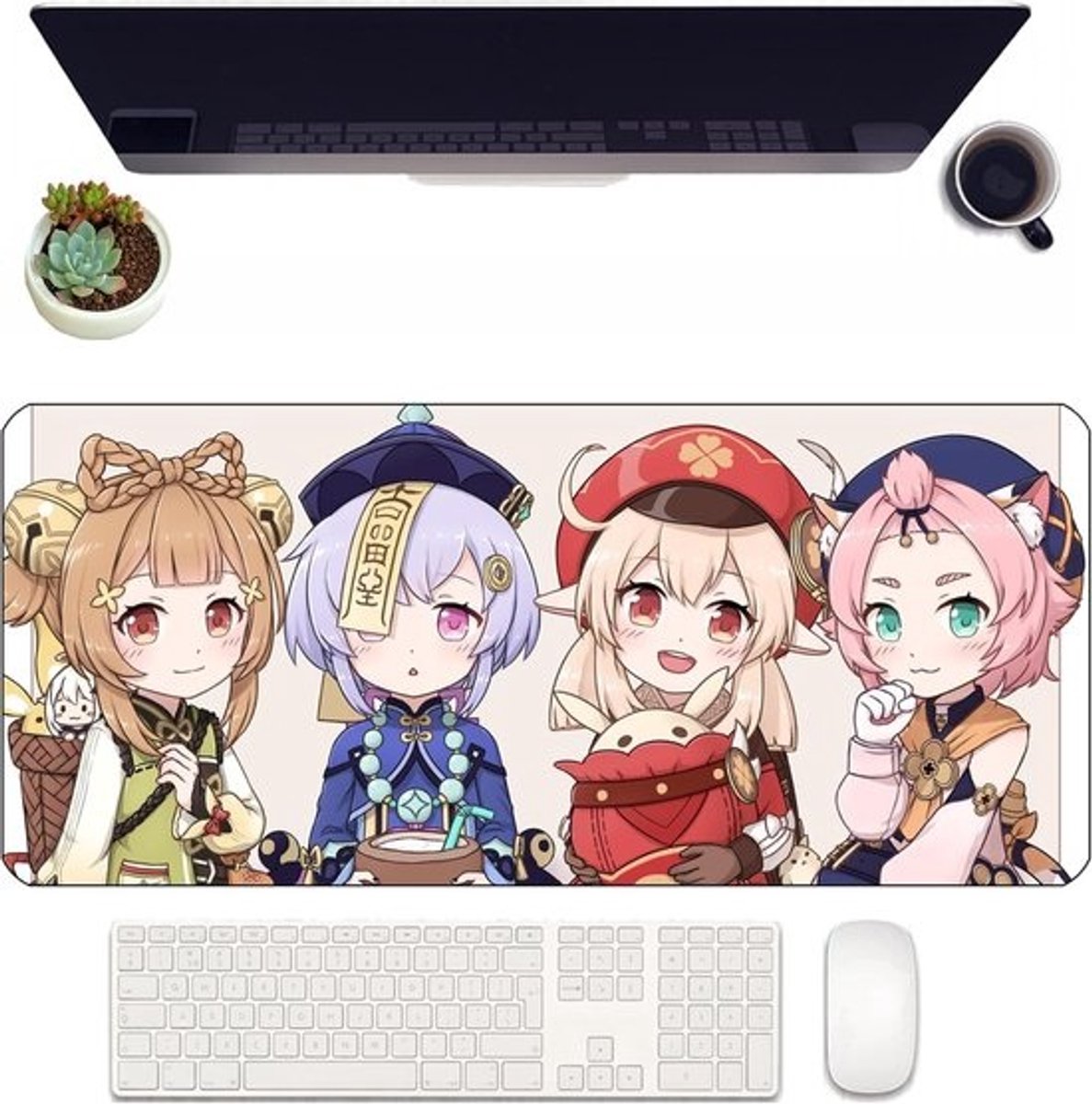 Anime Muismat - Grote Mat - Gaming Bureau - Antislip Bodem - 90x40cm - Illustratie