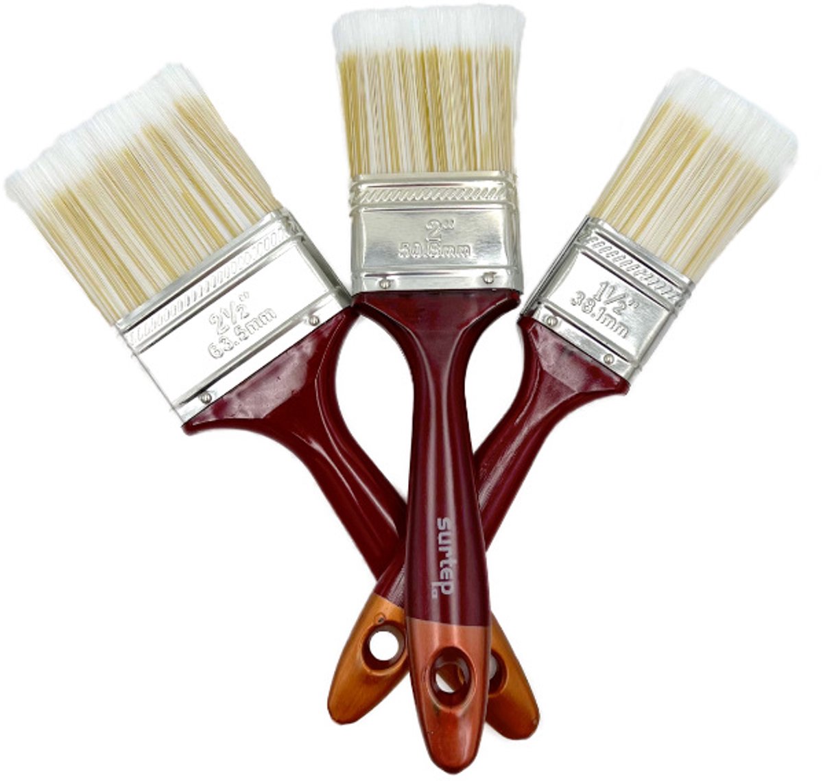Surtep set platte kwasten 1,5" / 2" / 2,5"