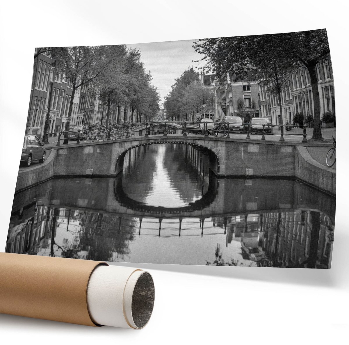 Coloray Polycanvas Poster - Goede Dag Illustratie, Typografie - 594 x 840 mm - Geel Illustratie - Rechthoek - Muurdecoratie - Woonkamer - Modern