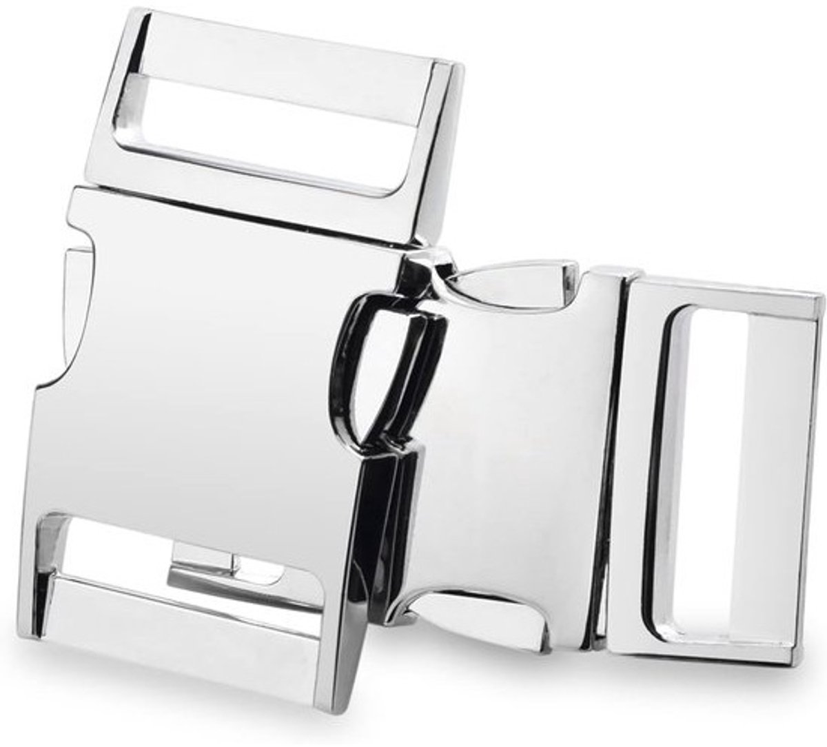 Metalen Gespen Set - Riem Sluitingen - Rugzak Knutselen - Plat 25mm Ontwerp - 5 Stuks - Zilverkleurig