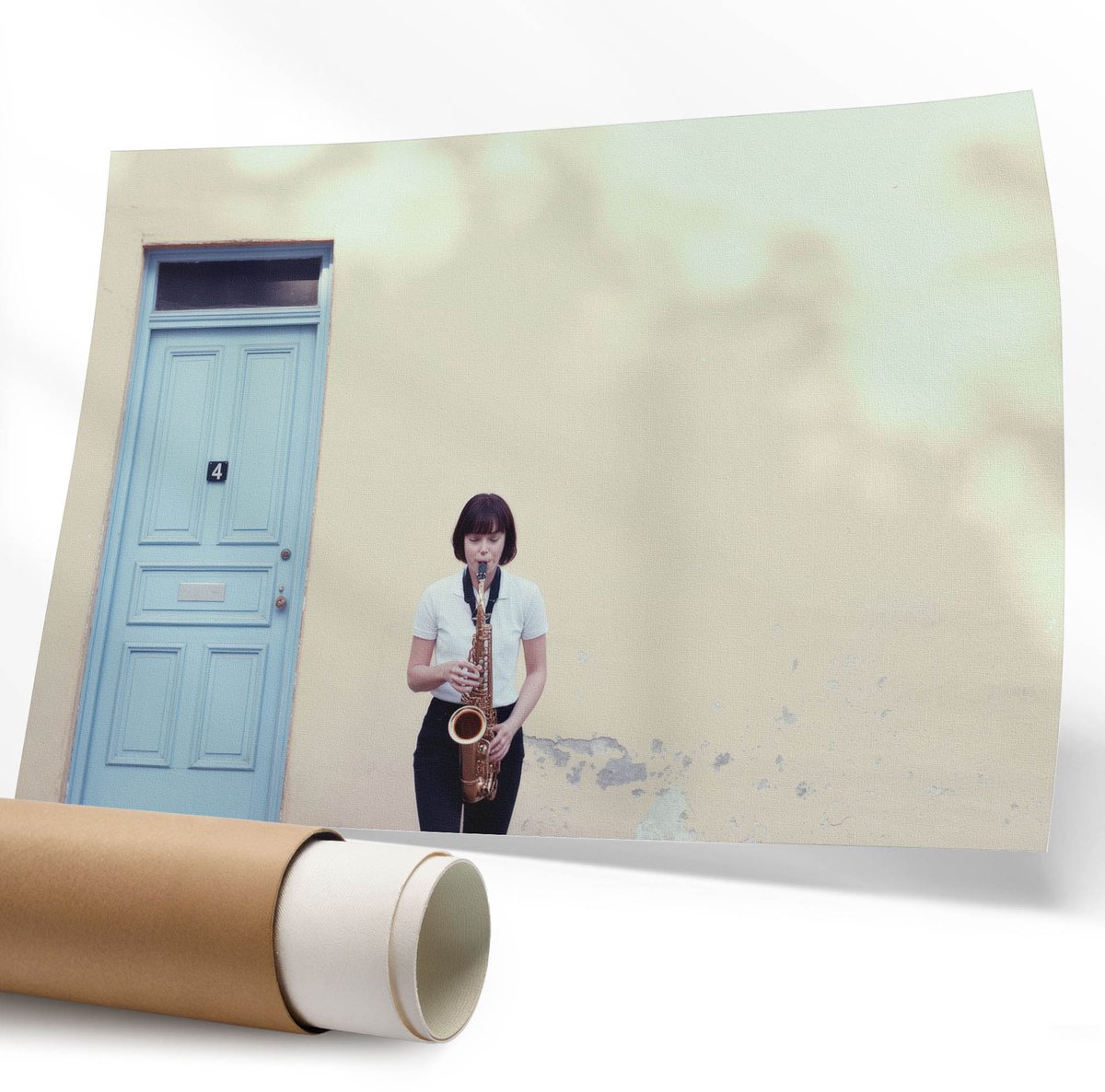 Coloray Polycanvas Wandposter - Art Deco, Illustratie - 594 x 840 mm - Zwart Illustratie - Rechthoek - Canvasposter - Woonkamer - Art deco