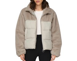 ONLY - ONLWANJA FUR PUFFER MIX JACKET NOOS OTW Dames Jas
