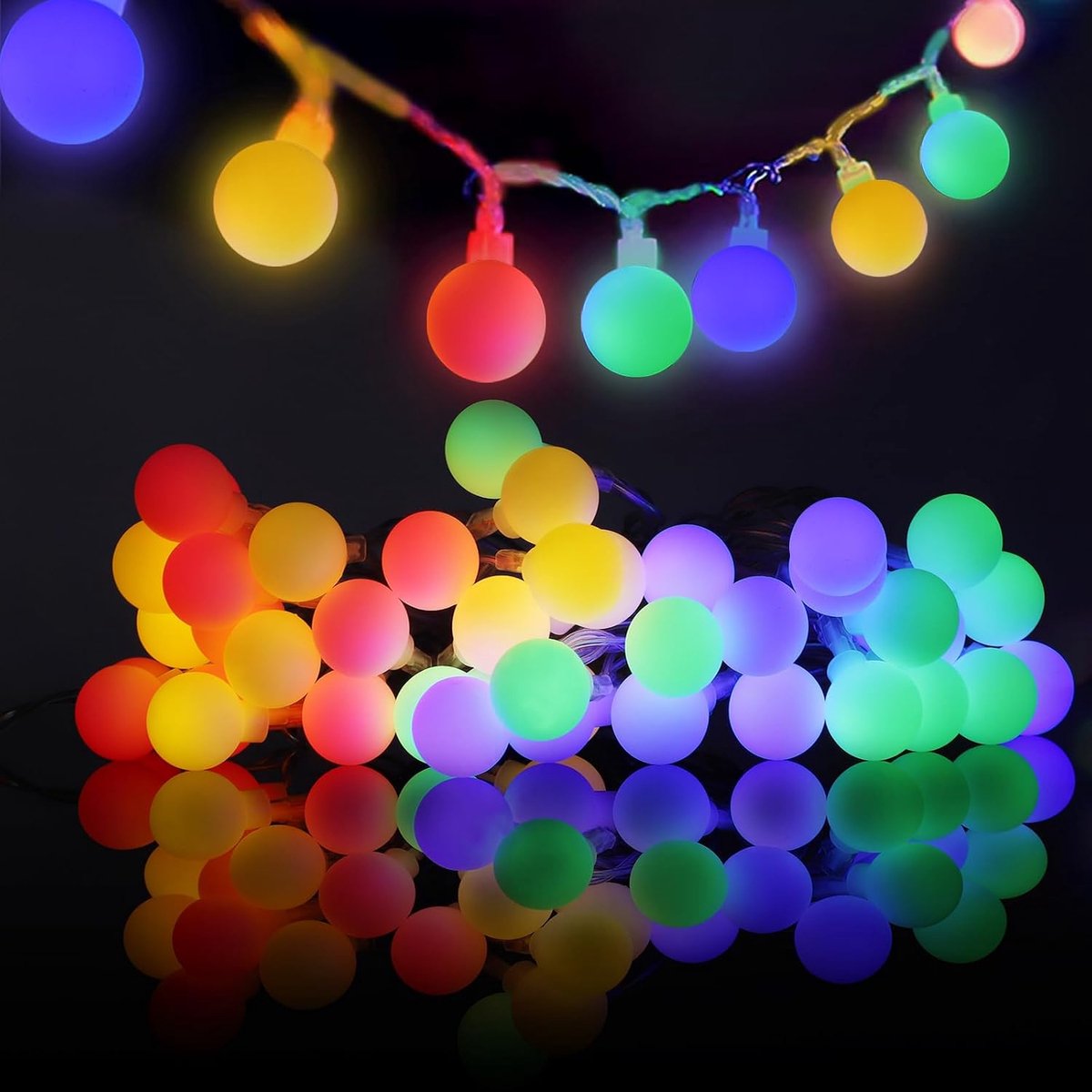 Lichtsnoer 5m - 40 LED - Op Batterijen - 2 Standen - Kerst - Binnen en Buiten