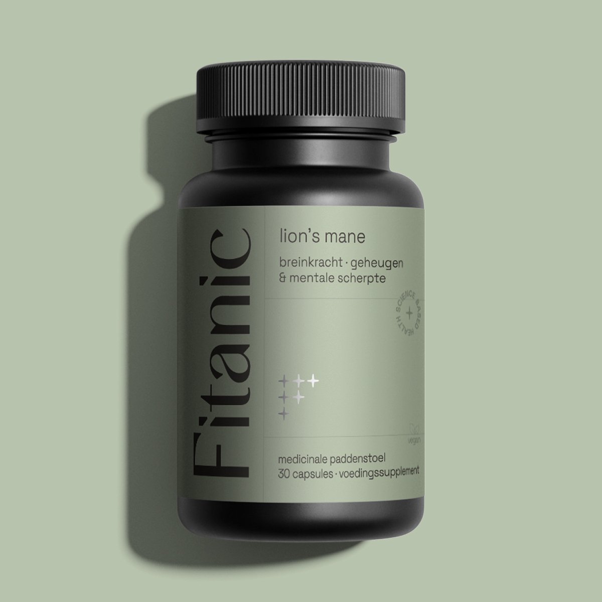 Lion's Mane 500 mg 10:1 + Ginkgo Biloba 60 mg 50:1 - 30 capsules - Vegan - Fitanic