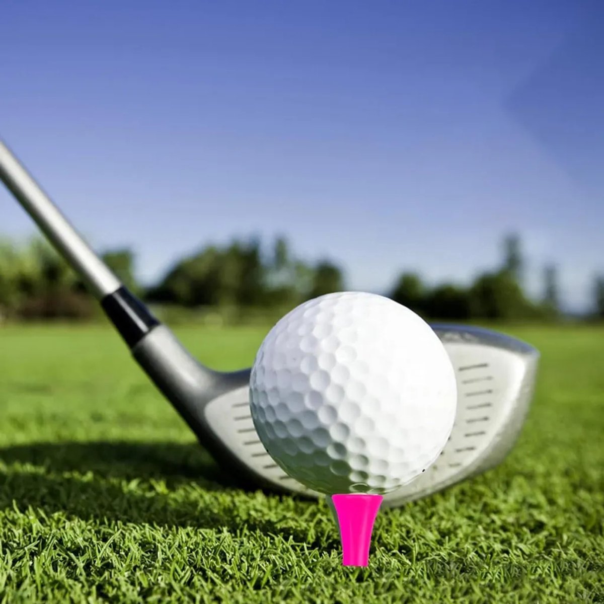100 golfsteentjes, 57 mm - Roze