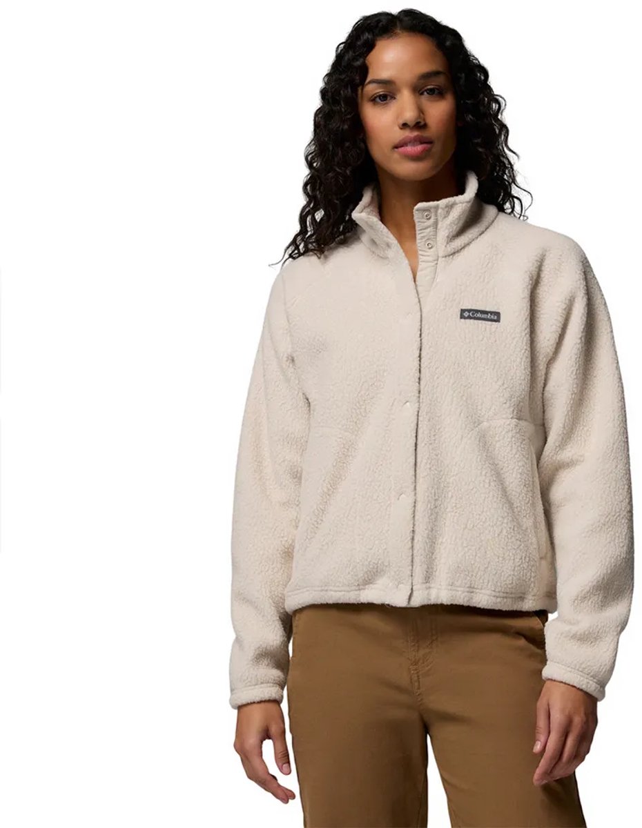 Columbia Jasper Ridge™ Pebbled Snap Fleece Met Volledige Rits Wit M Vrouw
