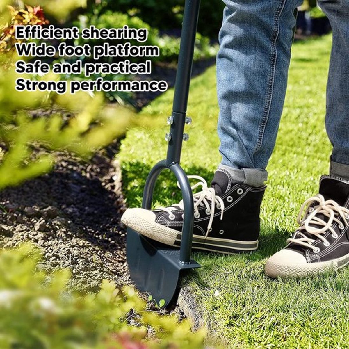 Dailygoody - Half Moon Lawn Edger - Handmatige trimschop - Breed voetplatform