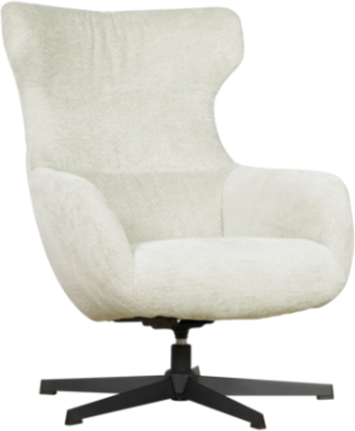 Meubelplaats Draaifauteuil Foss stof Movie Natural 1 beige met hoge rug