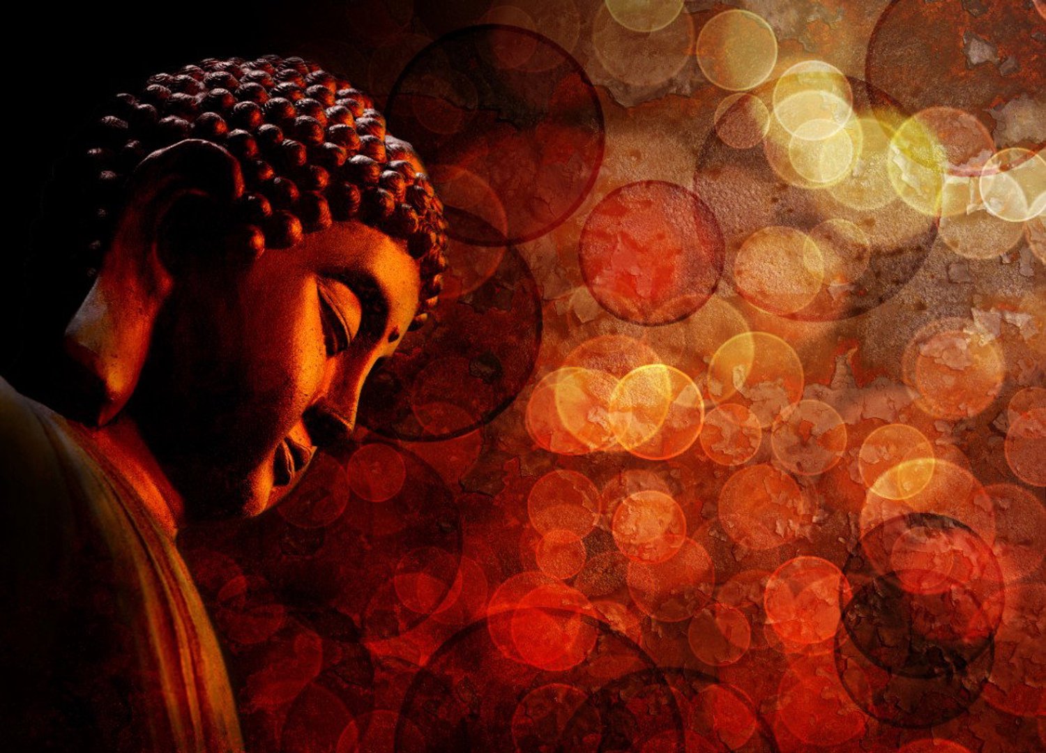 Vgdesign Boeddha met lichtjes 130x70 cm tuinposter banner VGDesign onbekend