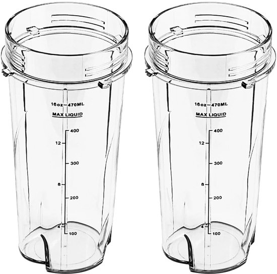 Blenderbeker 470 ml - 2-pack - BPA-vrij - Vaatwasserbestendig — afbeelding 3