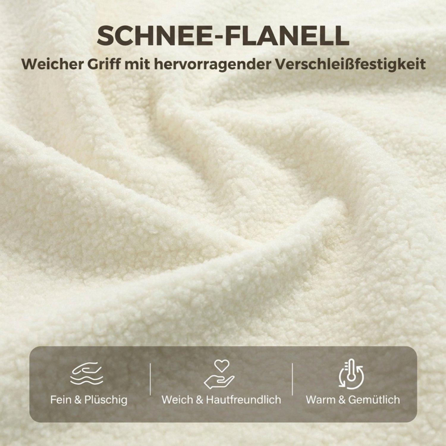OKWISH Schommelstoel 77 x 104 x 93 cm - Zacht Schommelen met Zijvakken - Voor Woon- en Slaapkamer - Polyester en Hout - Crèmewit